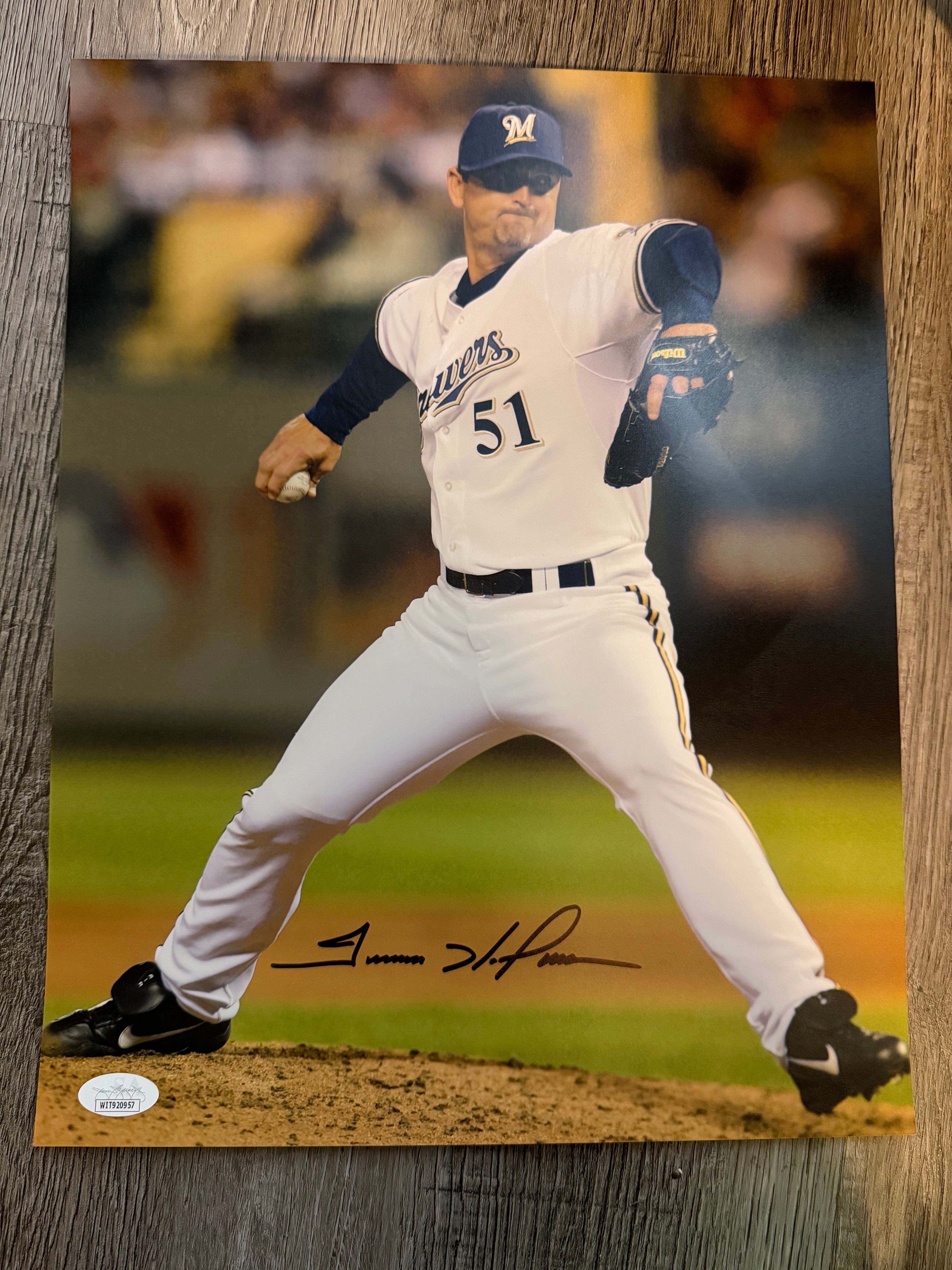 Trevor Hoffman Signed 11x14
