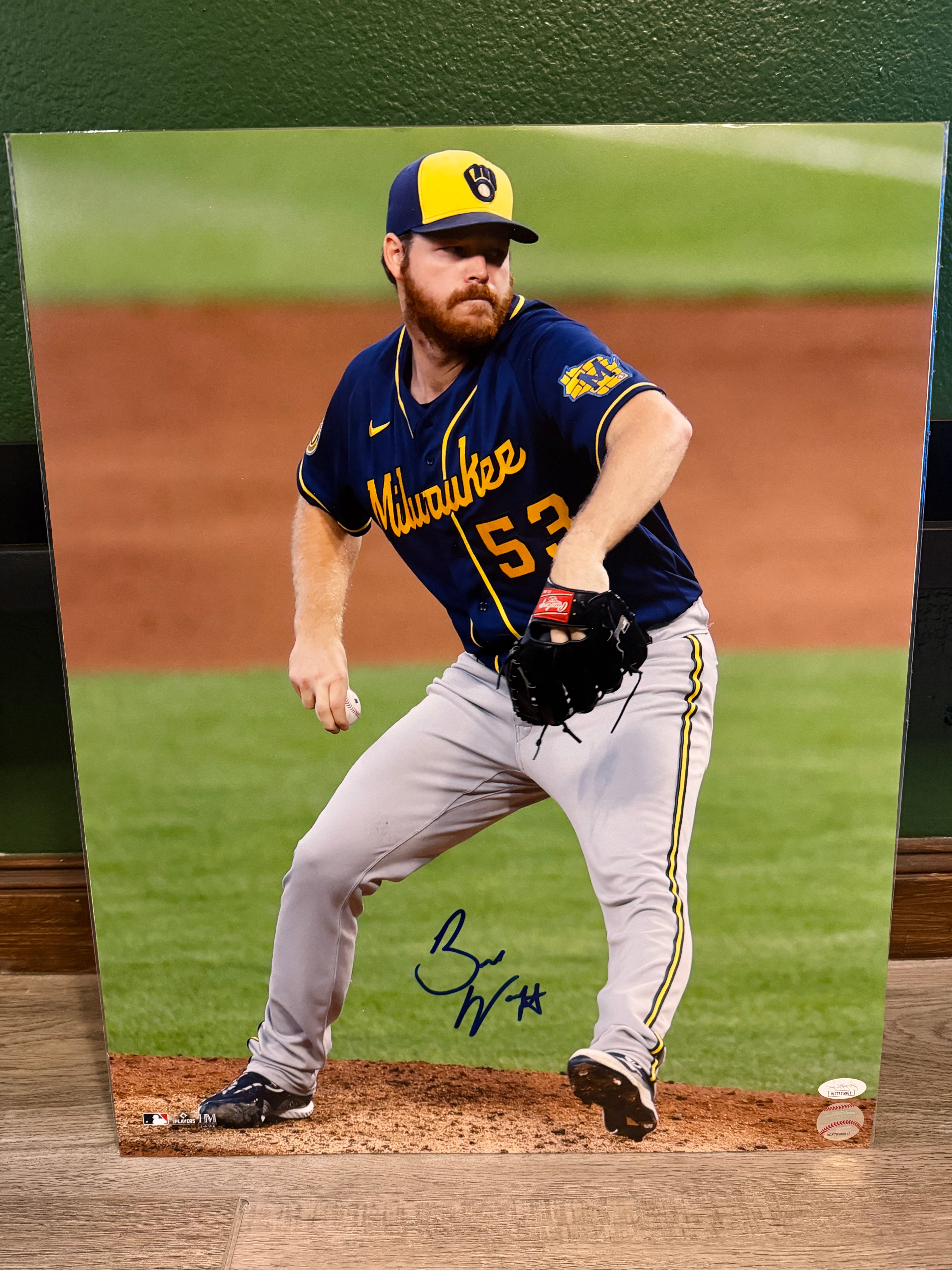 Brandon Woodruff Signed 16x20