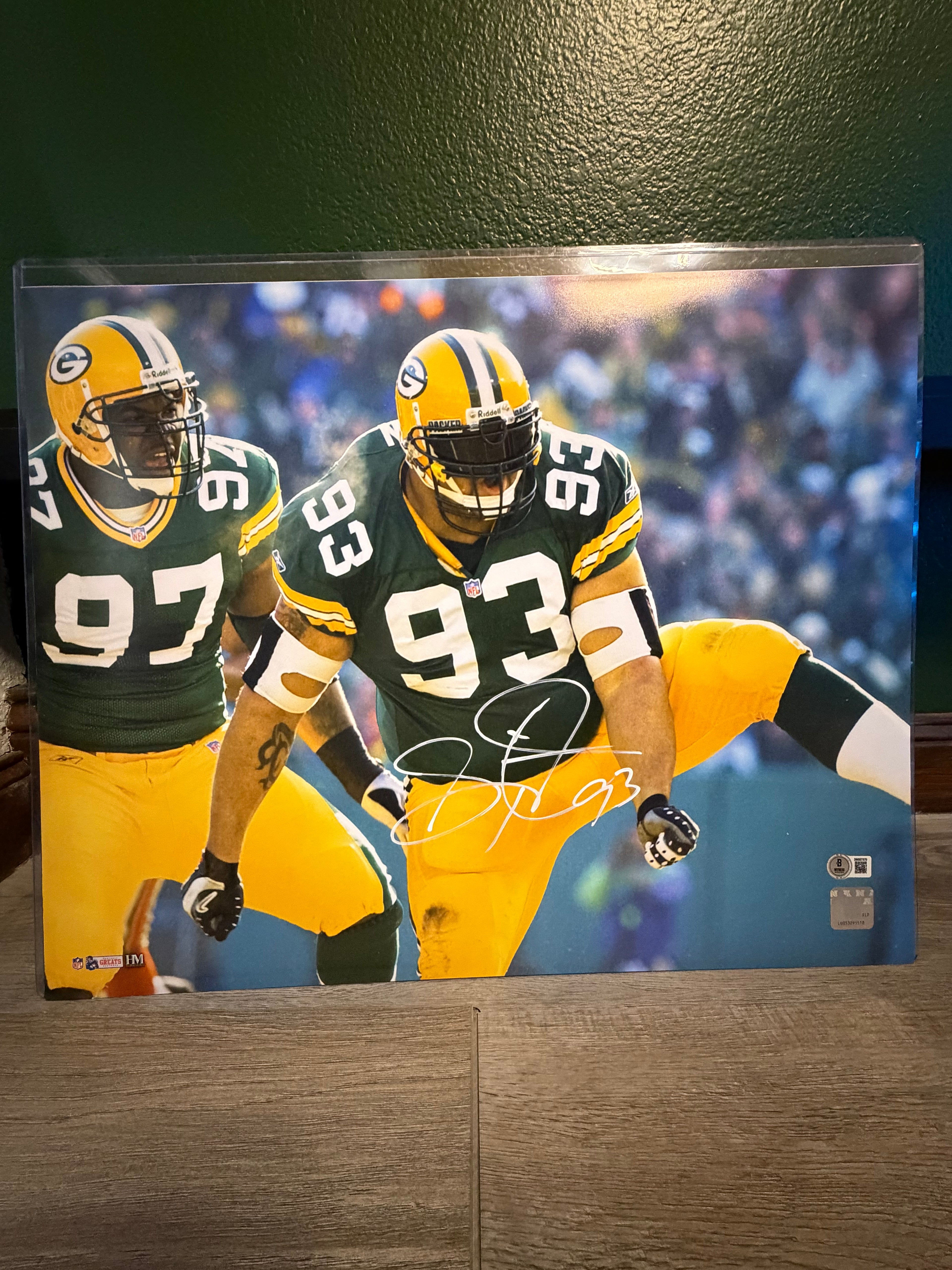 Gilbert Brown Signed 16x20