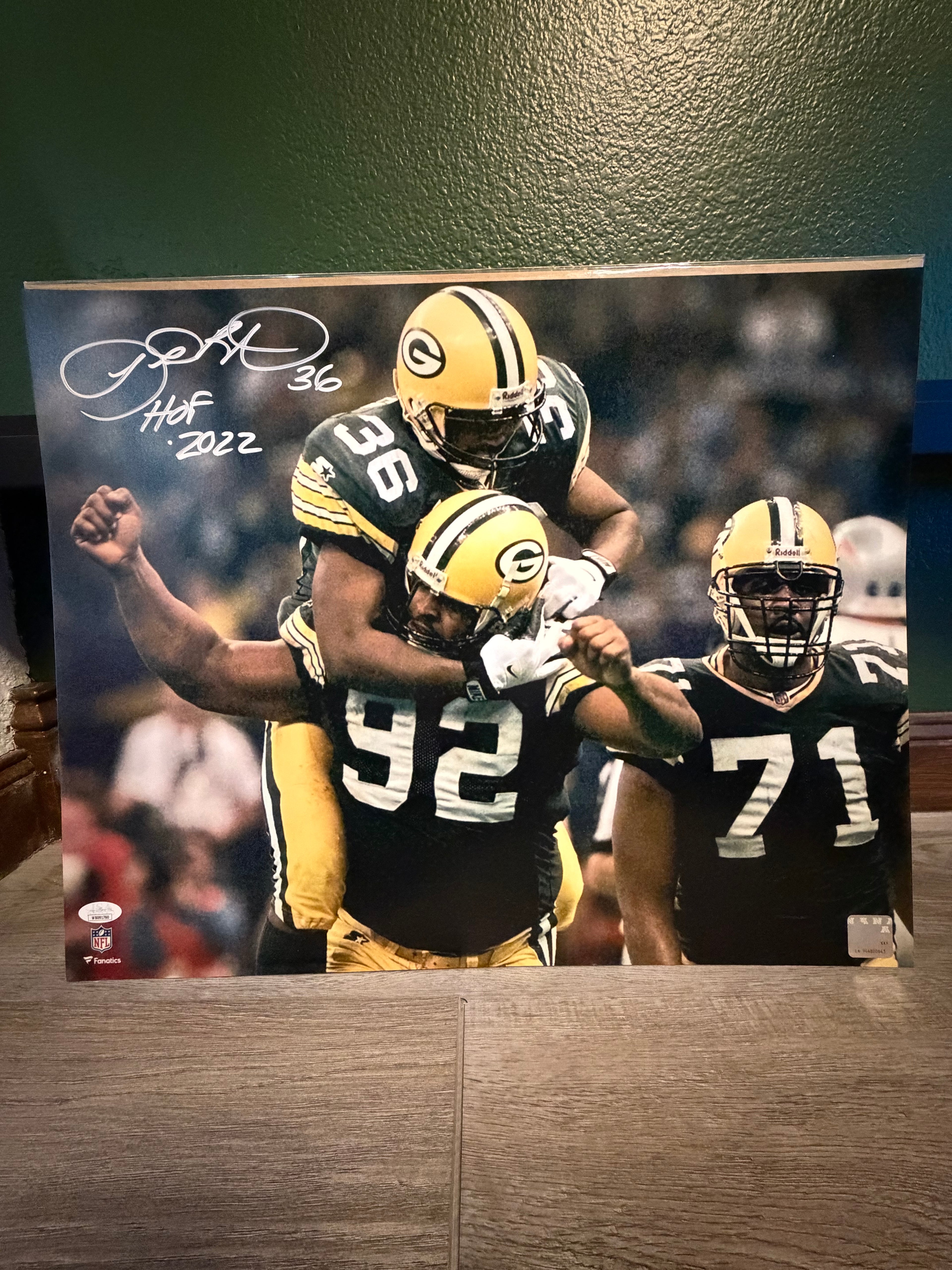 LeRoy Butler Signed 16x20