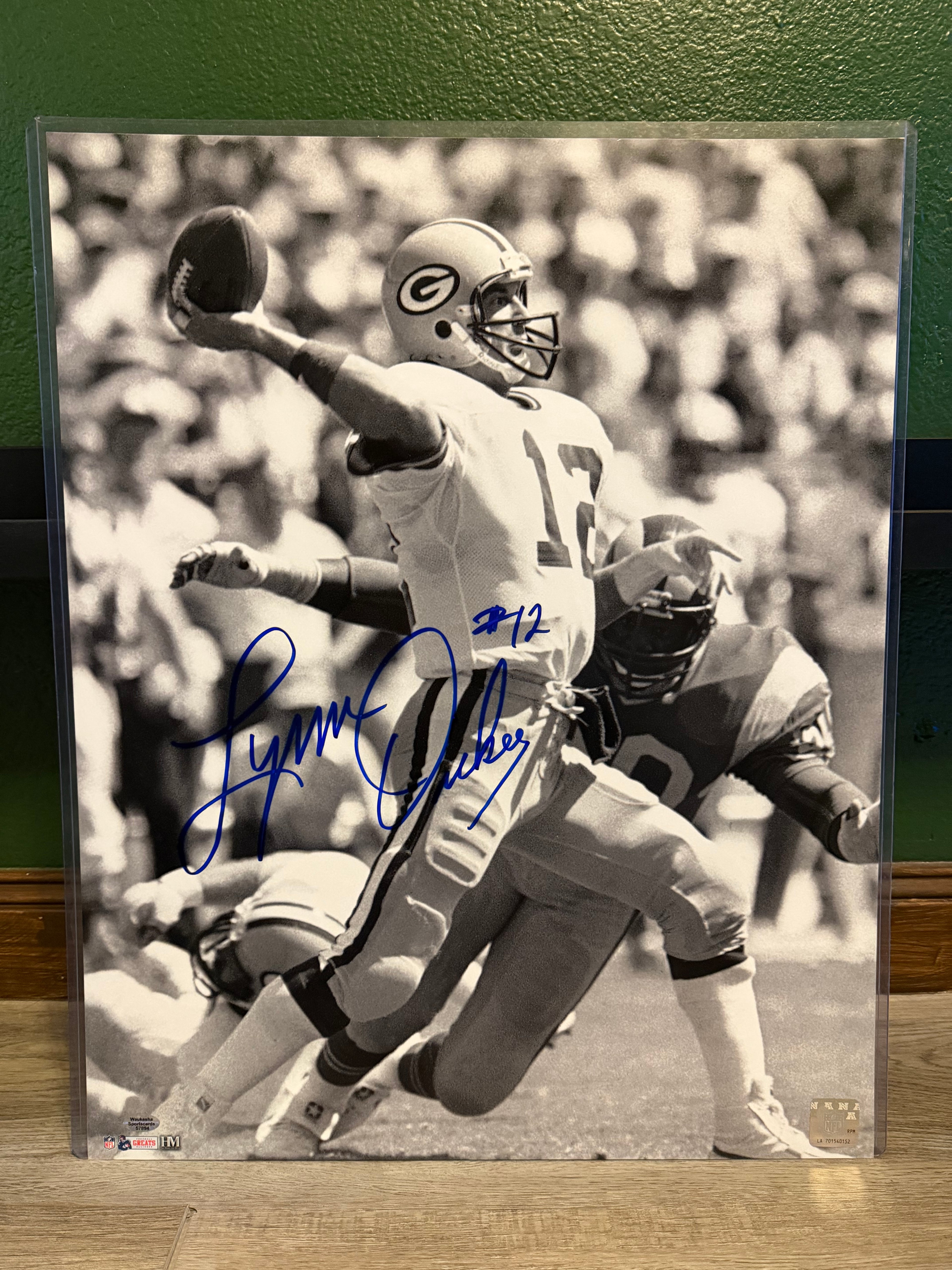 Lynn Dickey Signed 16x20