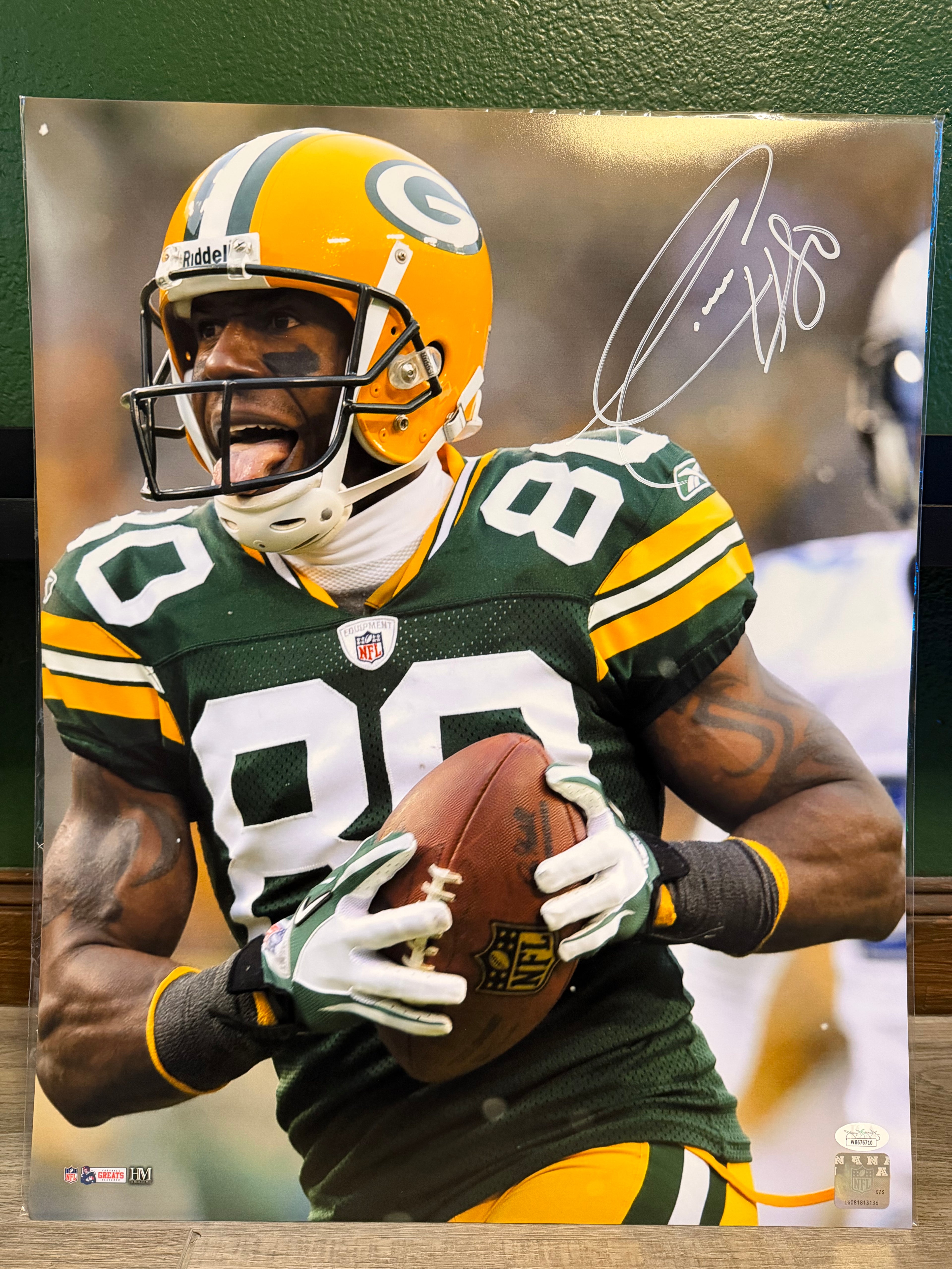 Donald Driver Signed 16x20