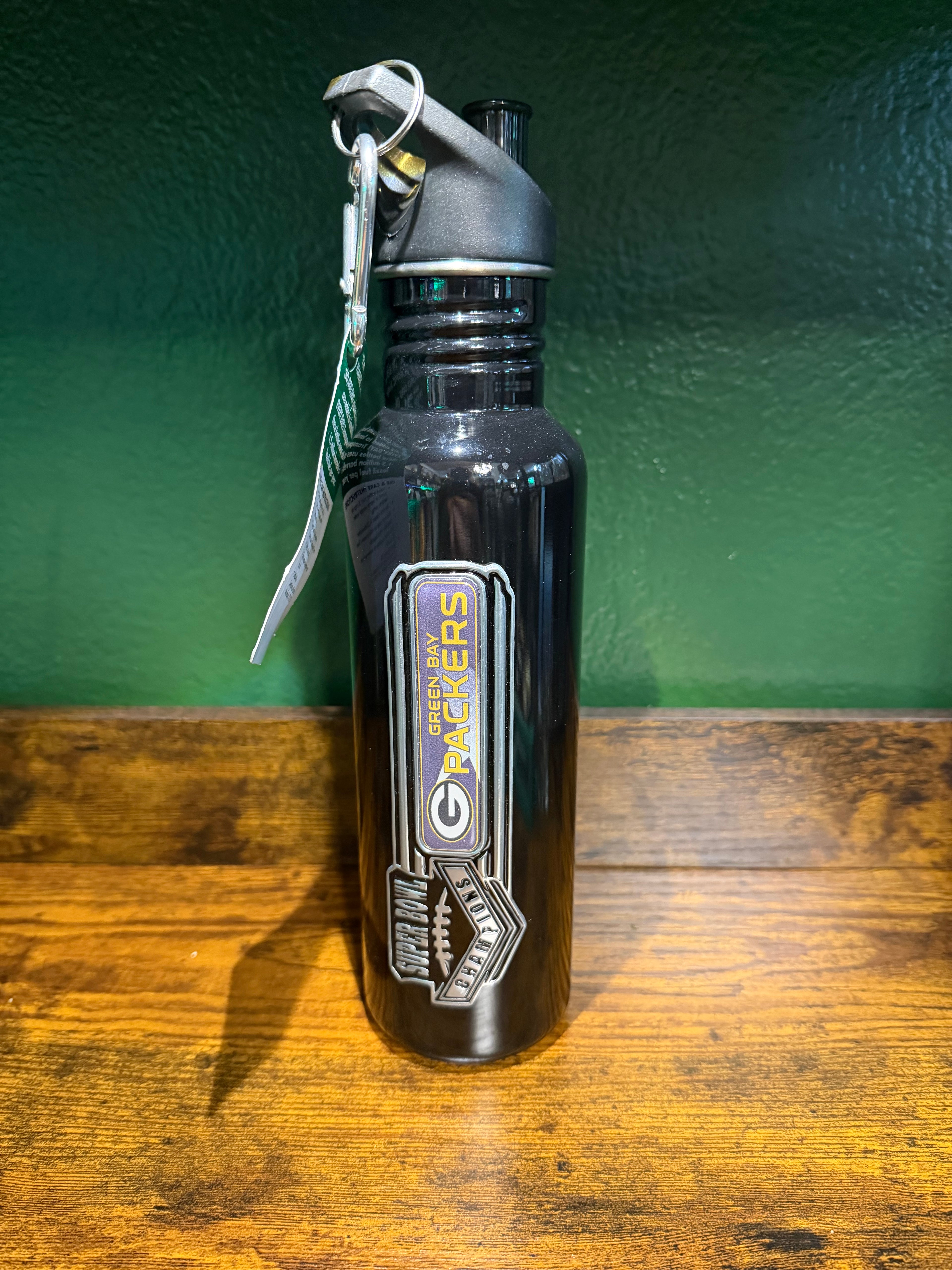Packers Logo Metal Waterbottle