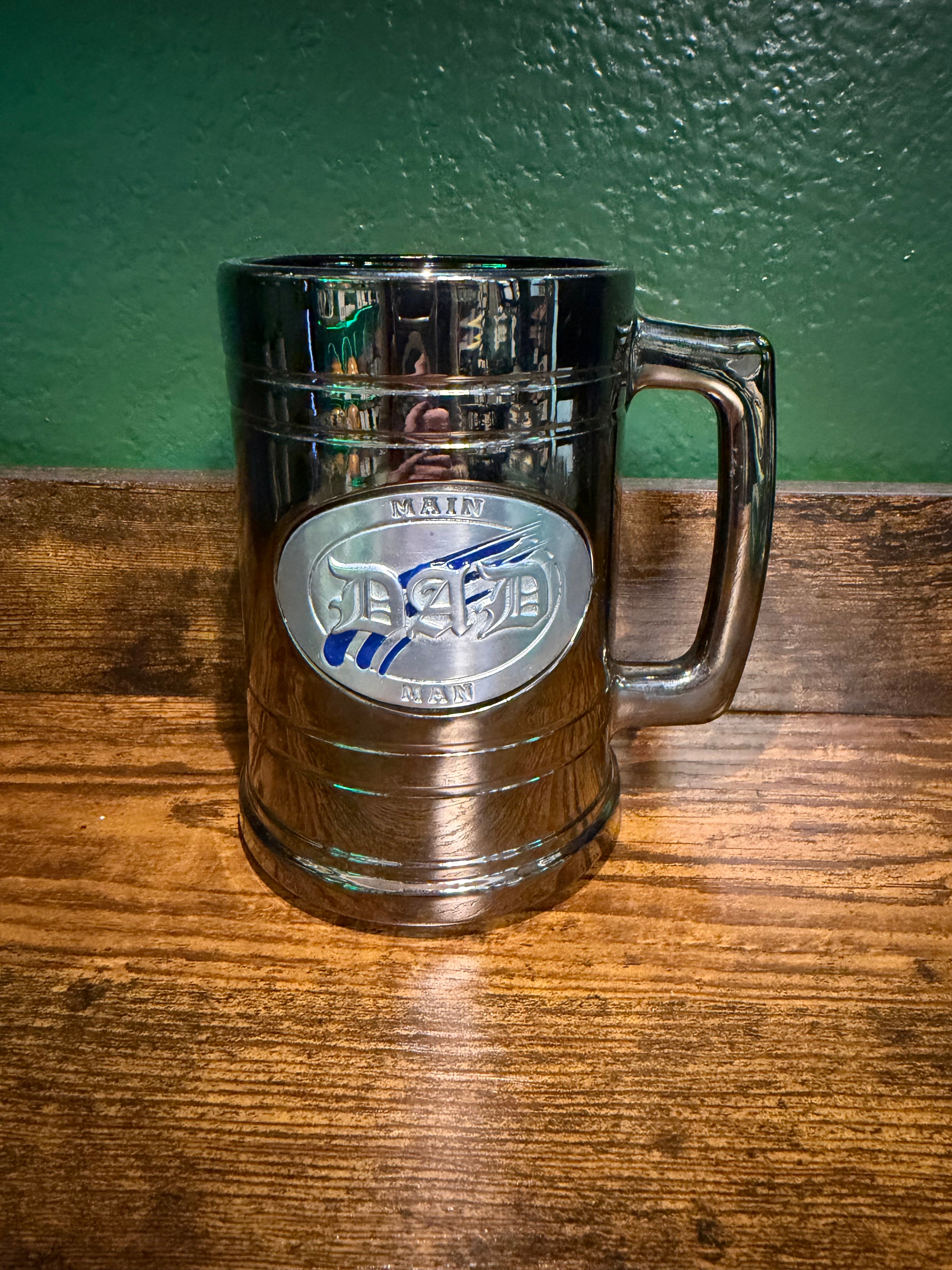 “Main Man” Dad Tinted Glass Tankard