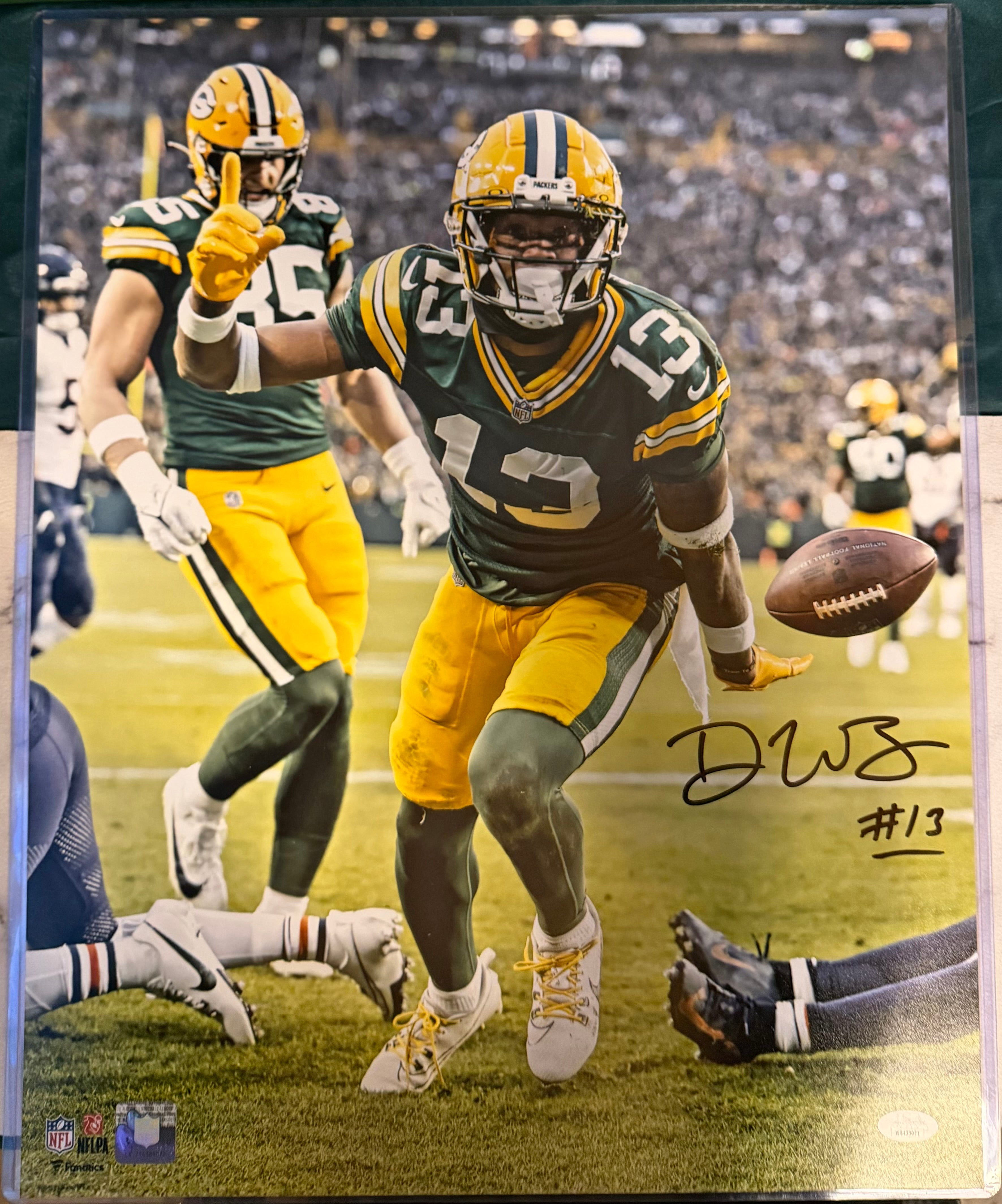 Dontayvion Wicks Signed 16x20