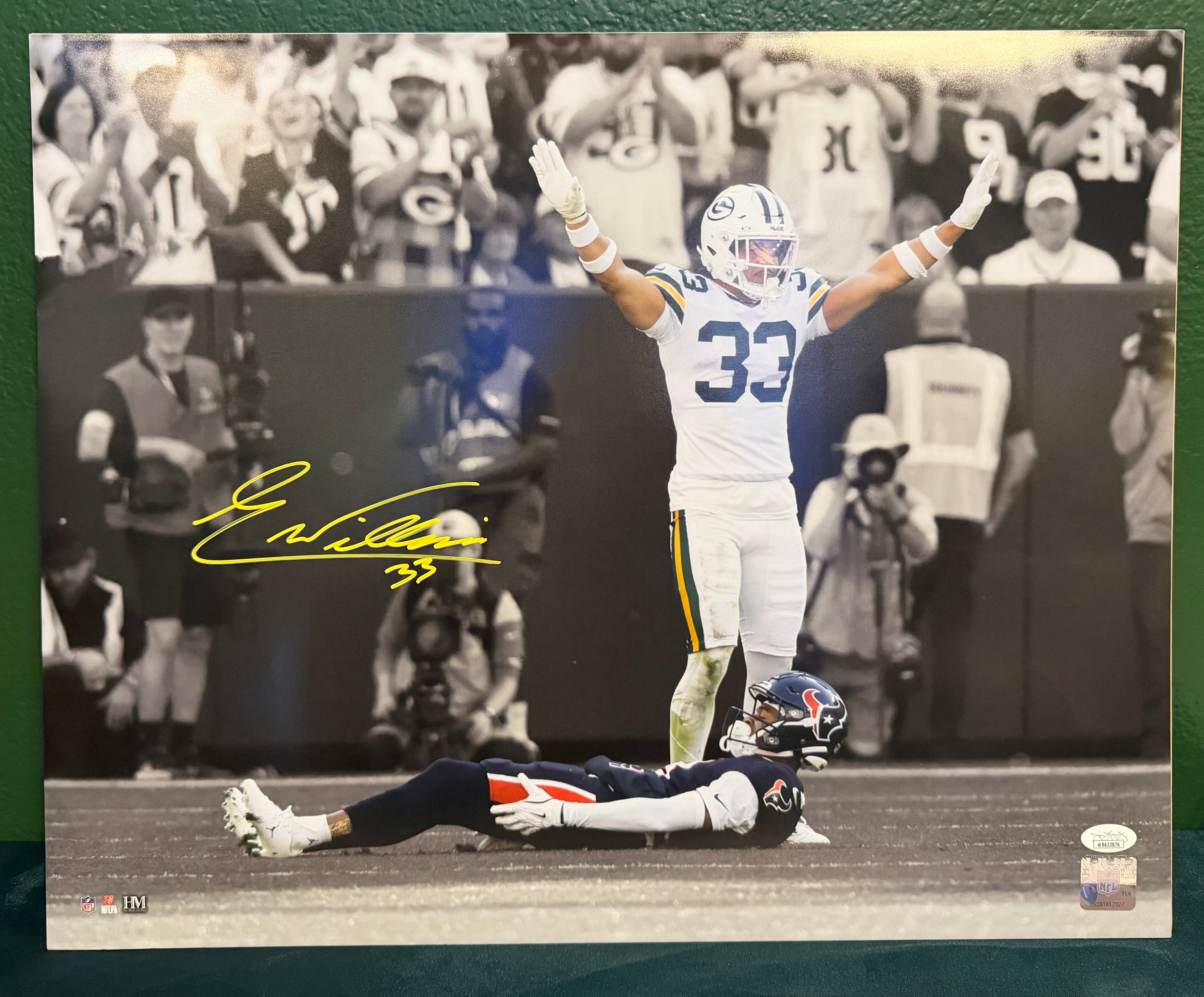 Evan Williams Signed 16x20