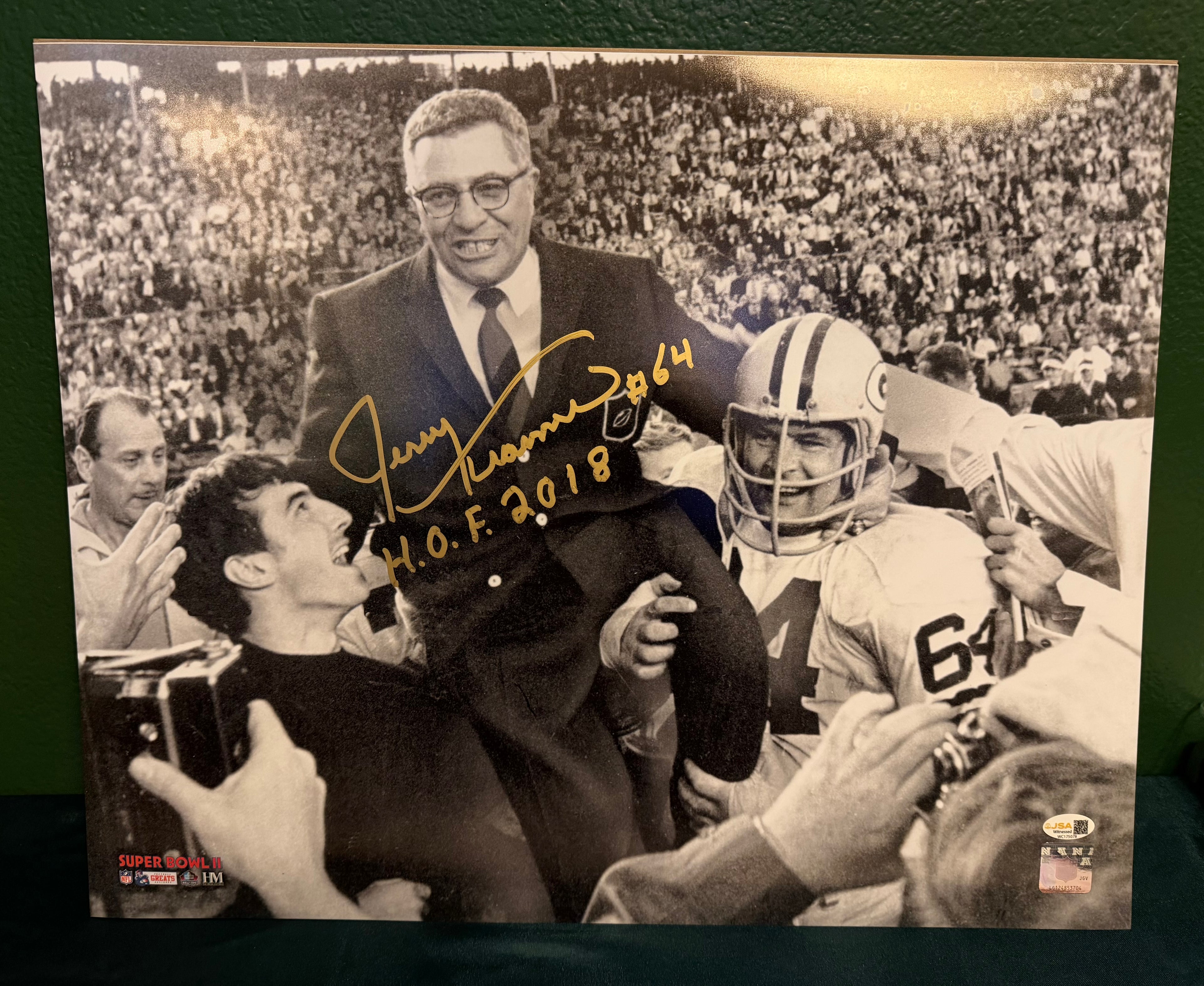 Jerry Kramer Signed 16x20