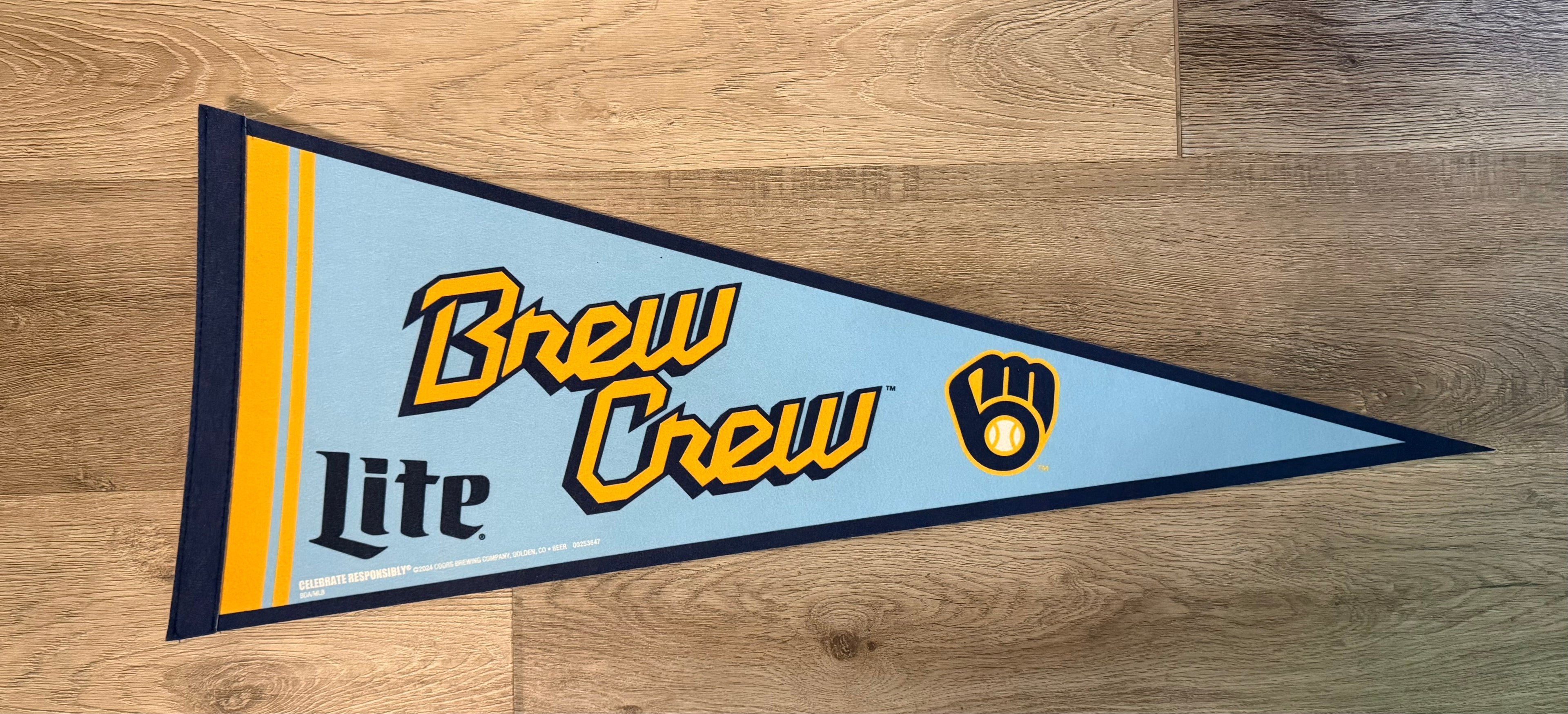 Brewers Brew Crew Miller Lite Pennant
