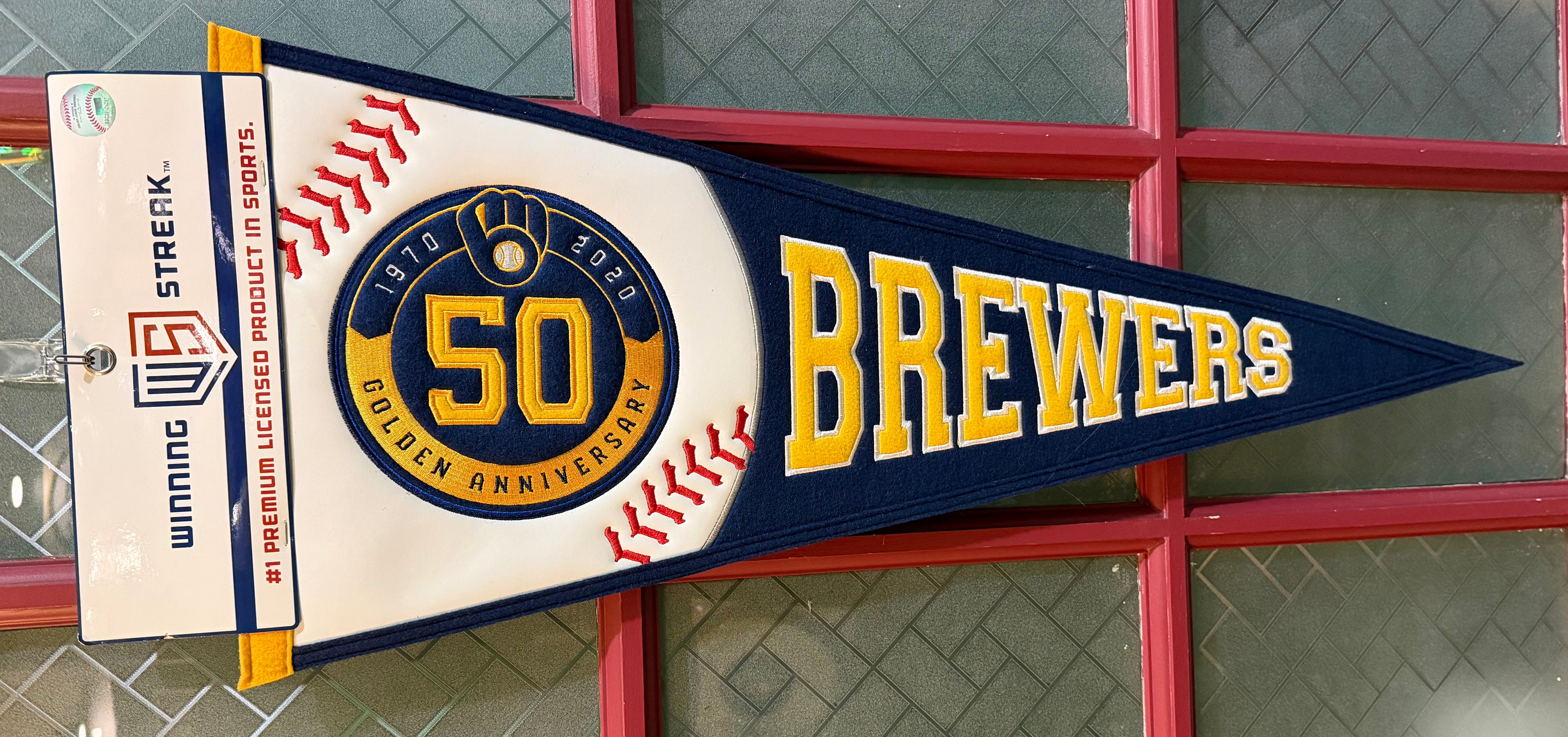 Milwaukee Brewers 2020 50th Anniversary Pennant