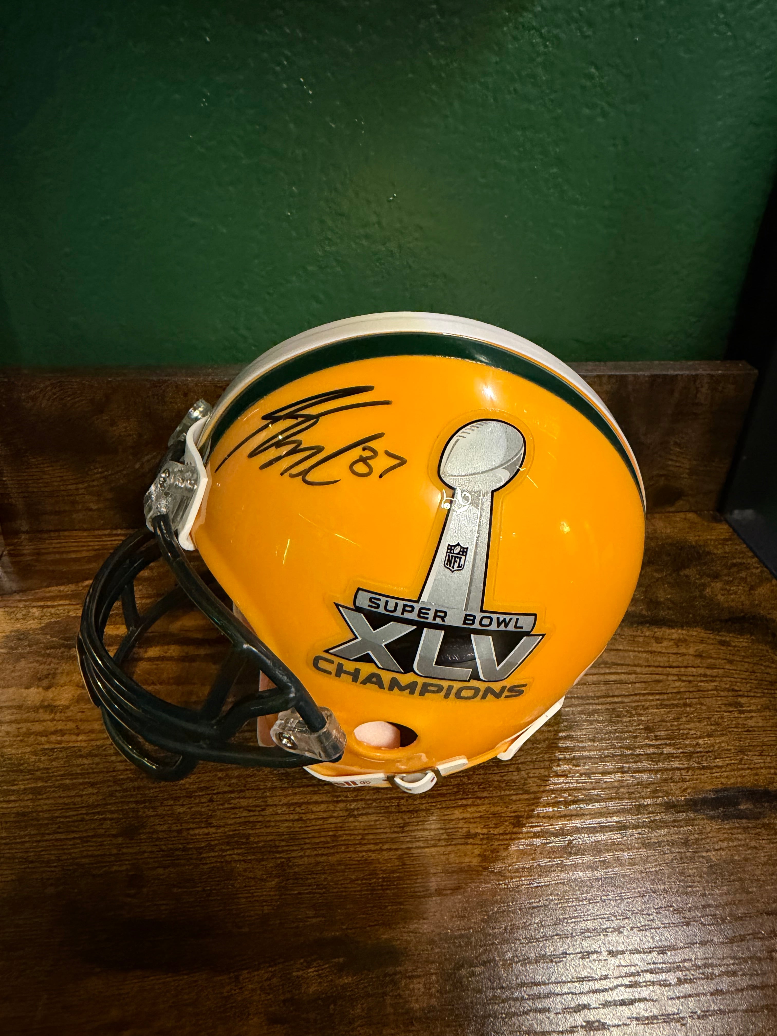 Jordy Nelson Signed Super Bowl XLV Mini Helmet