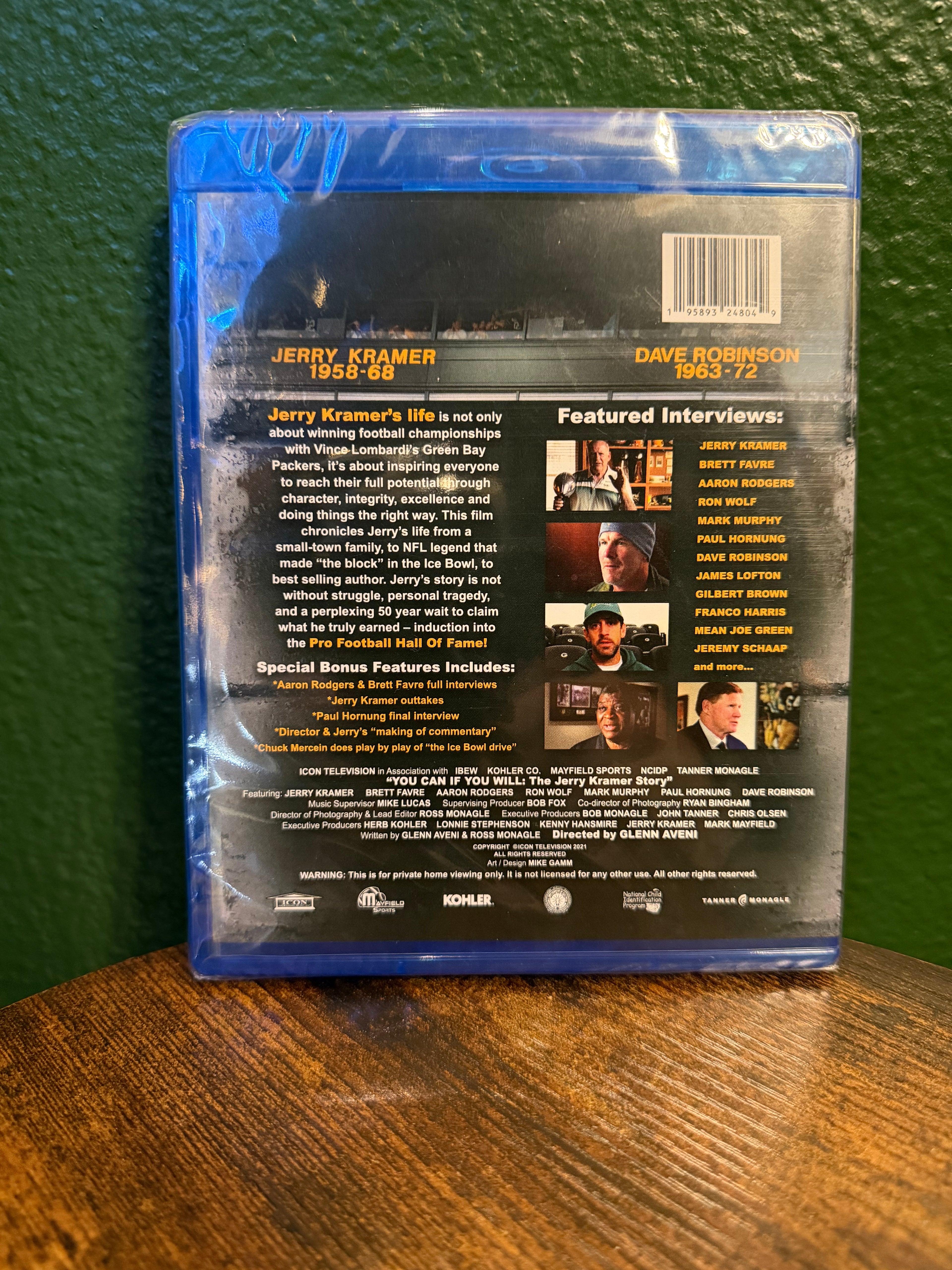 “You Can If You Will”- The Jerry Kramer Story Blu-Ray DVD