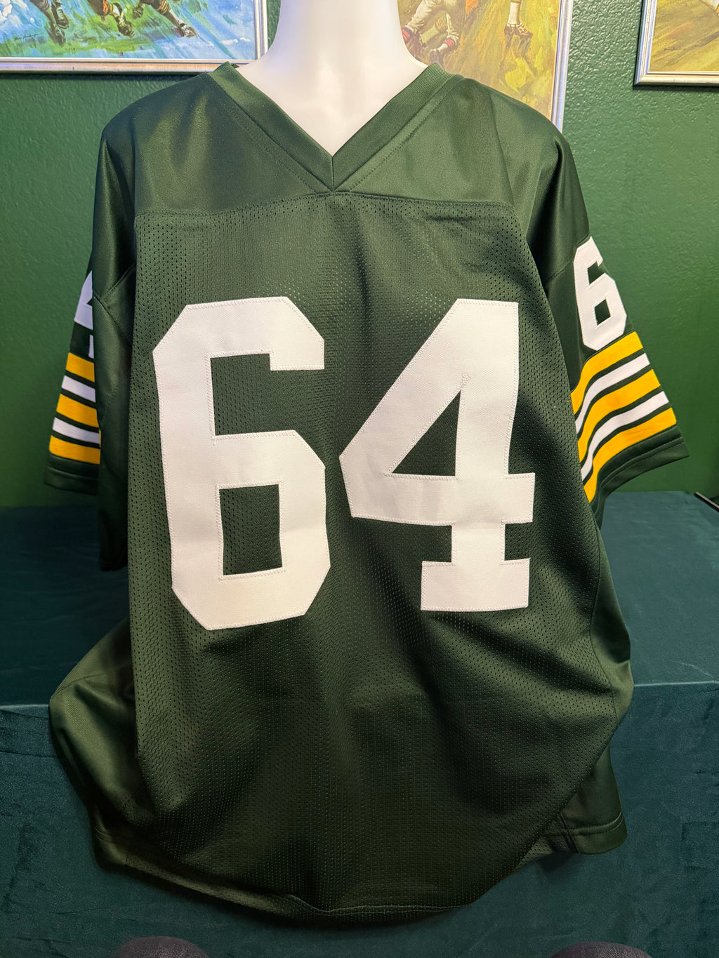 Signed Jerry Kramer Custom/Replica Jersey