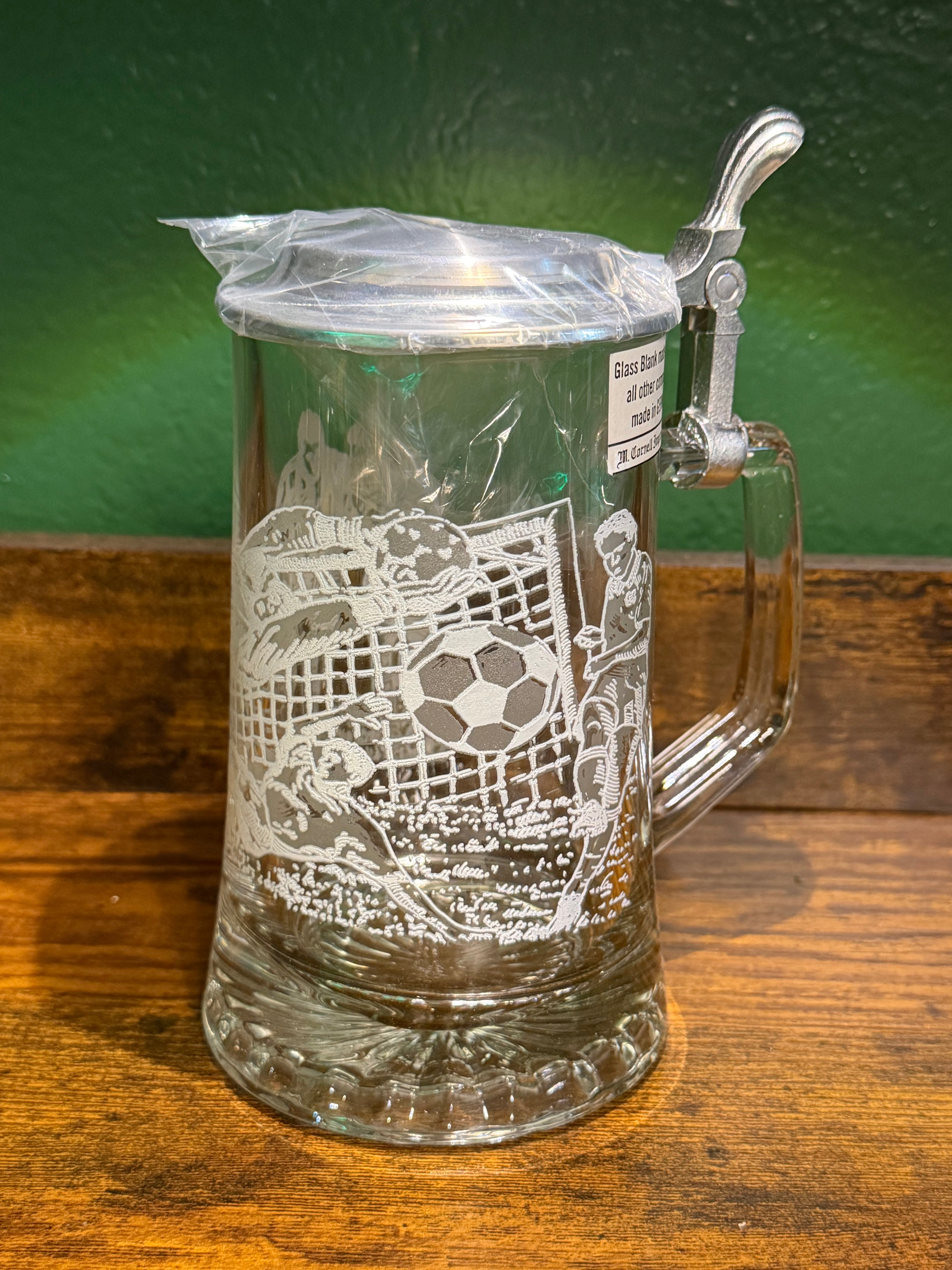 Soccer Glass Stein