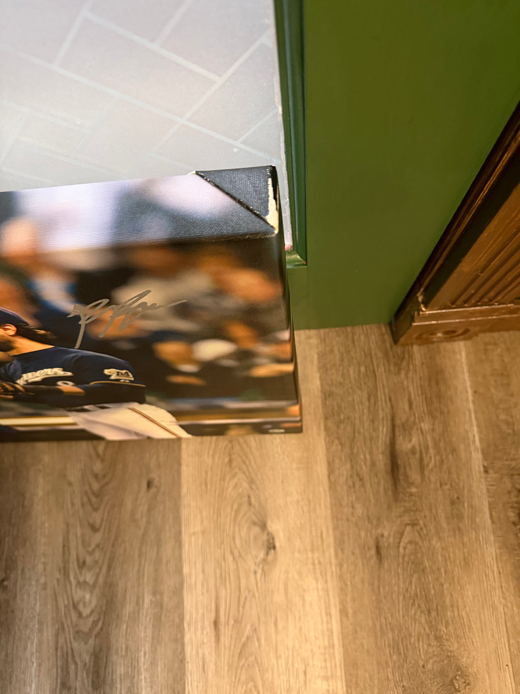 Aaron Rodgers AND Ryan Braun Signed Canvas- 16x24