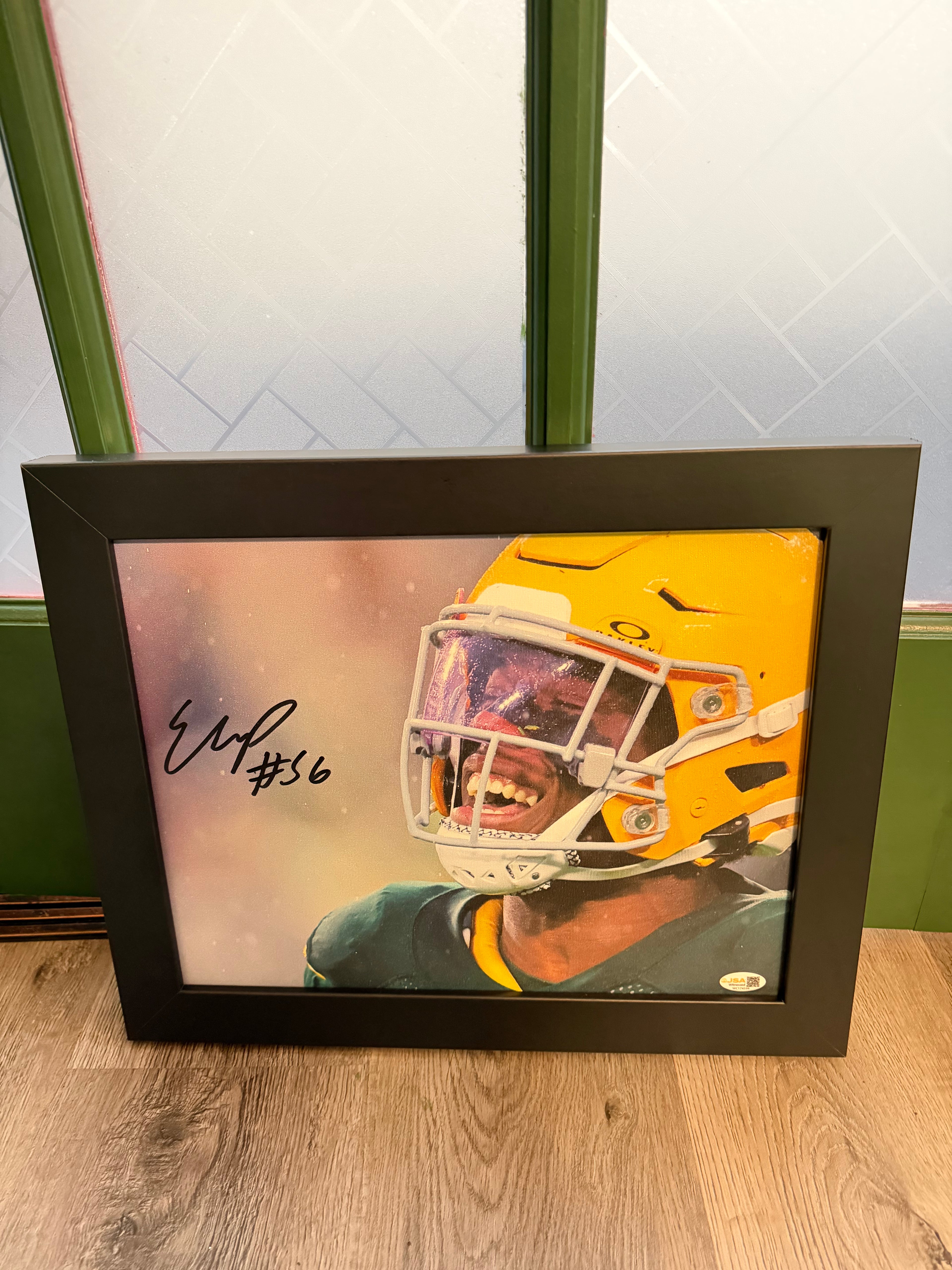 Edgerrin Cooper Signed Premium 11x14 Canvas