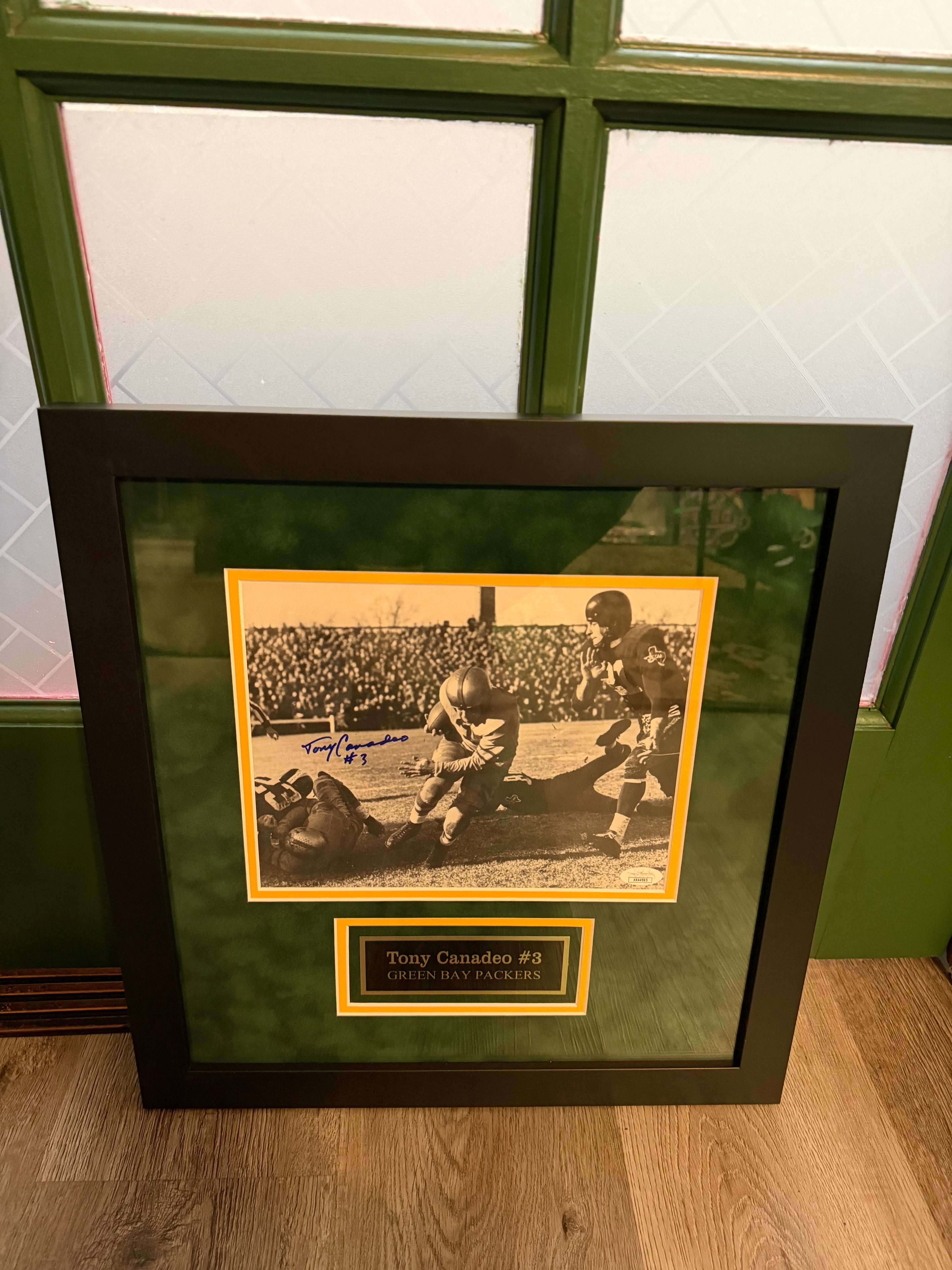 Tony Canadeo Framed 8x10