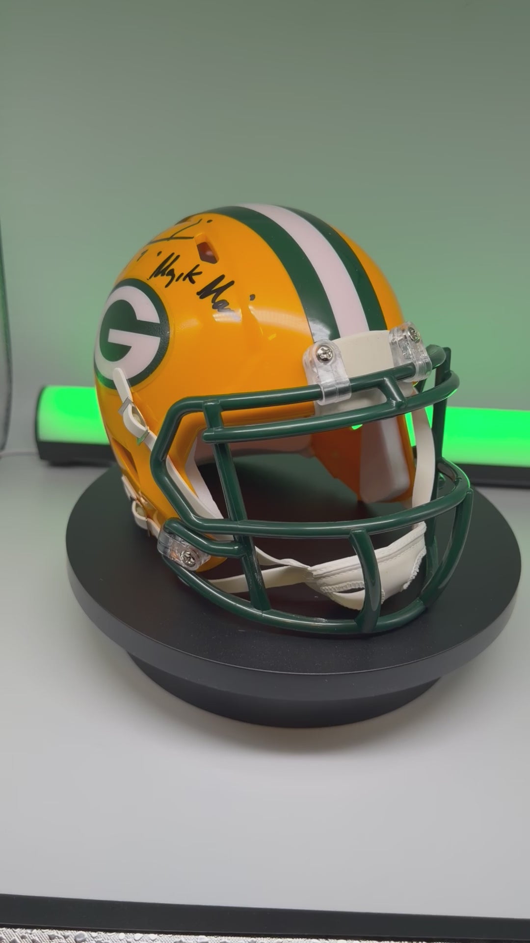 Don Majkowski Signed Mini Helmet "Majik Man"