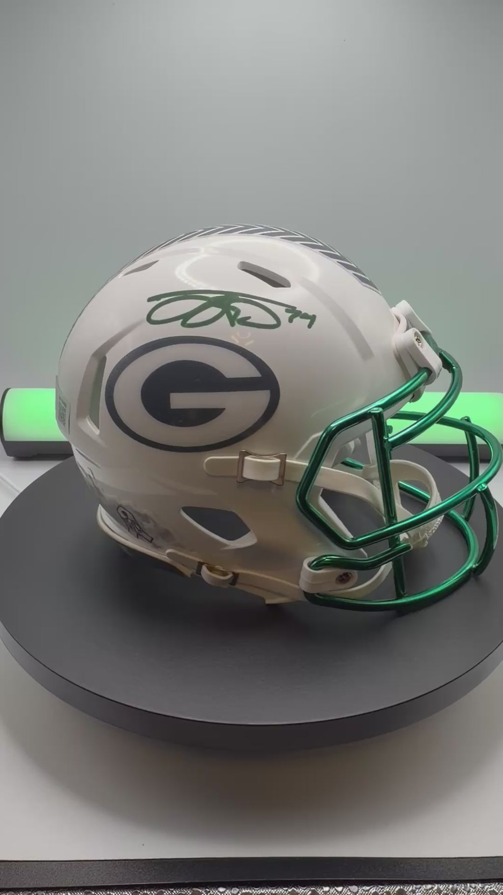 Jayden Reed Signed Salute to Service V3 Mini Helmet