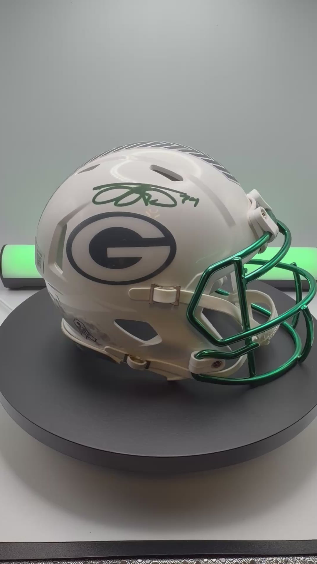 Jayden Reed Signed Salute to Service V3 Mini Helmet